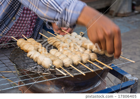 Grilled meatballs thai style 17806405