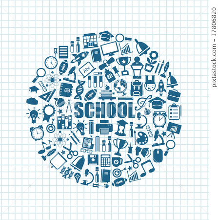 Set of School Icons, Back to School Objects Set of School Icons, Back to School Objects 17806820