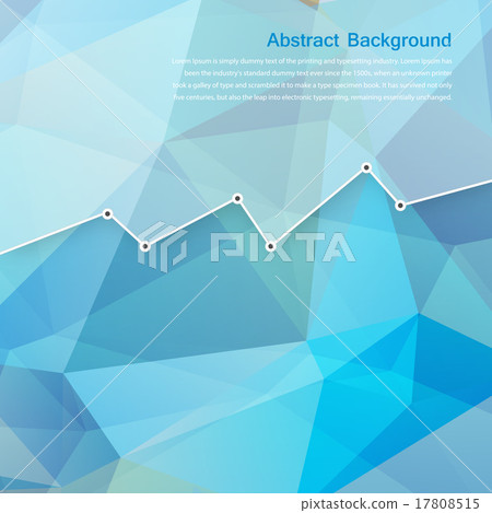 Vector abstract background. Polygon blue and card 17808515