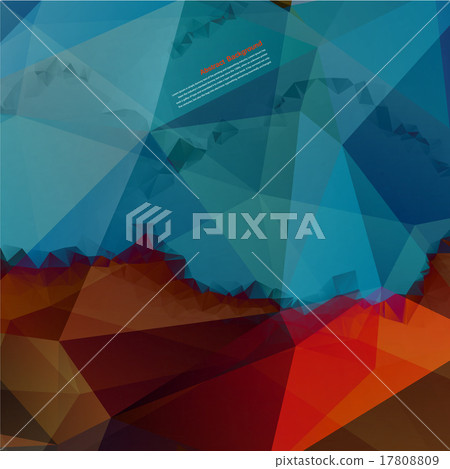 Vector abstract background. Polygon blue - Stock Illustration [17808809 ...