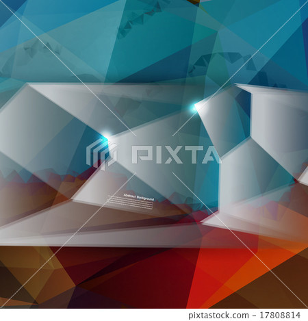Vector abstract background. Polygon blue - Stock Illustration [17808814 ...
