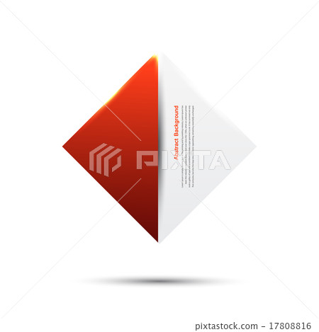 Vector abstract background.Red and card 17808816
