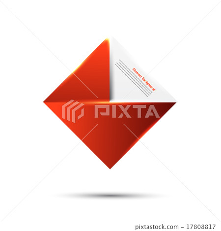 Vector abstract background.Red and card 17808817
