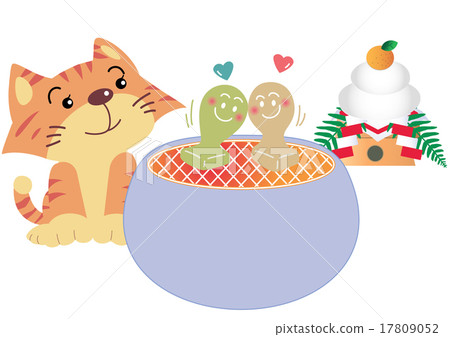 A cat watching a cute lover A cat watching a cute lover 17809052