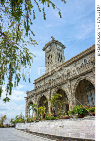 stone church, ancient cathedral, nhatrang, vietnam 17811107