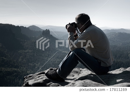 Dark hair man photography  by  big mirror camera  17811289