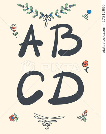 Hand drawn sketch alphabet. Handwritten font. Hand drawn sketch alphabet. Handwritten font. 17812996