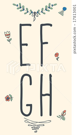 Hand drawn sketch alphabet. Handwritten font. Hand drawn sketch alphabet. Handwritten font. 17813001