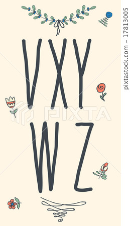 Hand drawn sketch alphabet. Handwritten font. Hand drawn sketch alphabet. Handwritten font. 17813005