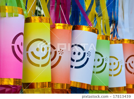 Colorful paper lantern background 17813439