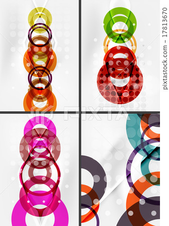 Set of circle shape design abstract backgrounds Set of circle shape design abstract backgrounds 17813670