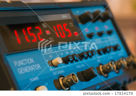 Stock Photo: generator of electronic signals with LED display