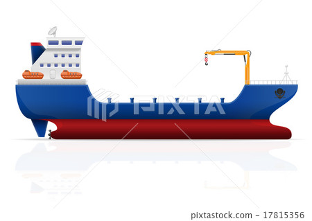 nautical cargo ship vector illustration nautical cargo ship vector illustration 17815356