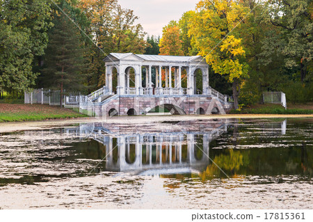 Marble bridge in Catherine Park of Tsarskoye Selo Marble bridge in Catherine Park of Tsarskoye Selo 17815361