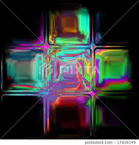 neon glass luxfers cross pattern texture on black  17816149