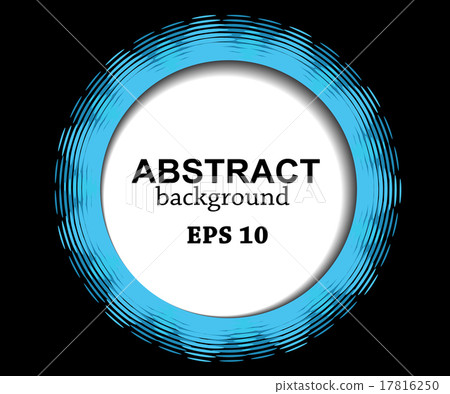 abstract blue circle on a black background - Stock Illustration ...