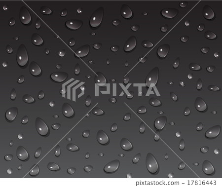drops of water on a dark background 17816443