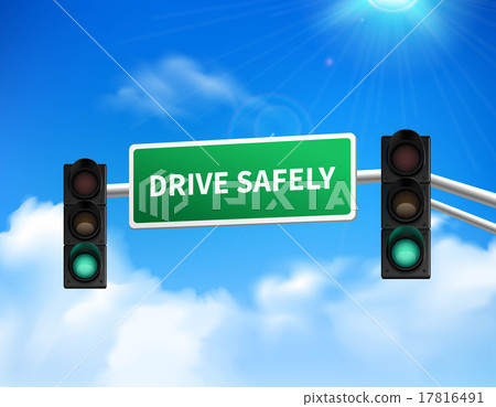 Drive safely memorial sign sticker icon Drive safely memorial sign sticker icon 17816491