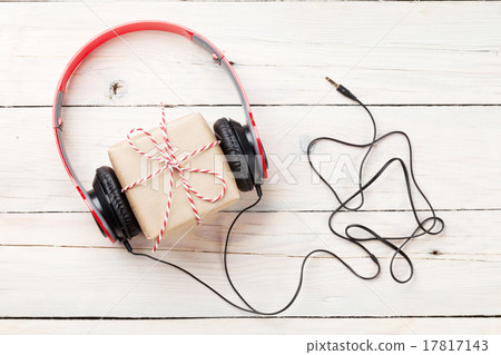 Gift box with headphones Gift box with headphones 17817143