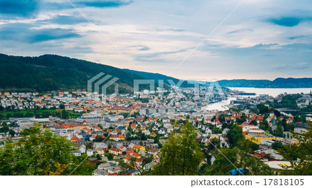 Aerial view Cityscape of Bergen, Norway Aerial view Cityscape of Bergen, Norway 17818105