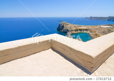 Ruins of ancient temple, Lindos, Rhodes, Greece Ruins of ancient temple, Lindos, Rhodes, Greece 17818718