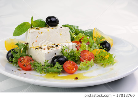 Slices of cheese in oil with spices 17818760