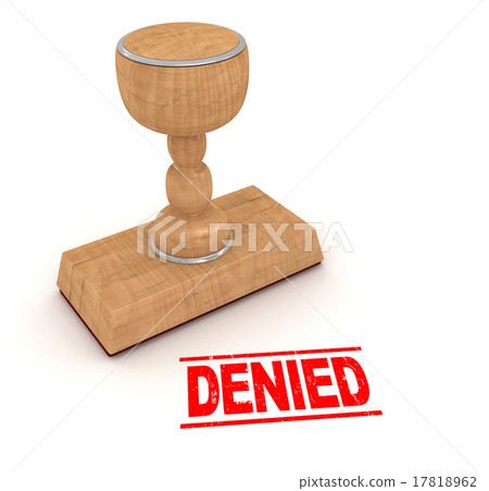 Rubber stamp - denied Rubber stamp - denied 17818962