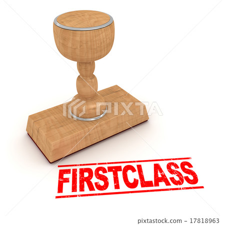 Rubber stamp - firstclass 17818963