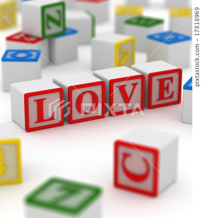 Colorful block - love 17818969