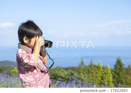 Boy taking a picture 17822605