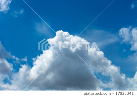 blue sky with cloud closeup 17823341
