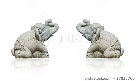 Elephant Statue on white background, isolate Elephant Statue on white background, isolate 17823766