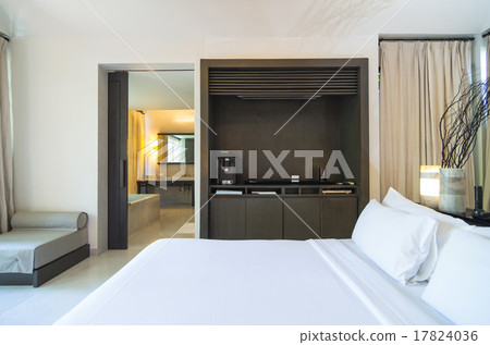 SAMUI, THAILAND - JUNE 29 : Architecture Bedroom Interior of the 17824036