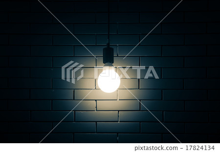 Luxury lighting decoration on brick wall background 17824134