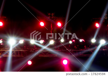 concert lighting against a dark background from the stage concert lighting against a dark background from the stage 17824594