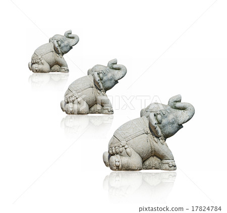 Elephant Statue on white background, isolate Elephant Statue on white background, isolate 17824784
