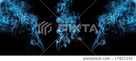 Colorful smoke collection on black background Colorful smoke collection on black background 17825142