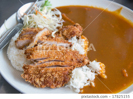 Pork curry on rice, japanese food Pork curry on rice, japanese food 17825155