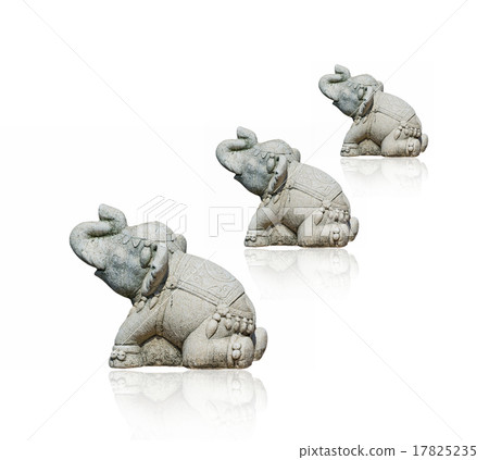 Elephant Statue on white background, isolate Elephant Statue on white background, isolate 17825235