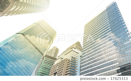 Modern business building glass of skyscrapers, Business concept 17825313