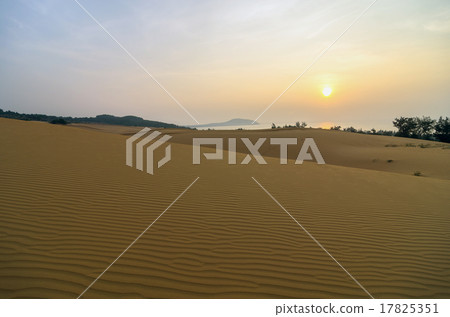 red sand dunes when sunrise at mui ne, vietnam red sand dunes when sunrise at mui ne, vietnam 17825351