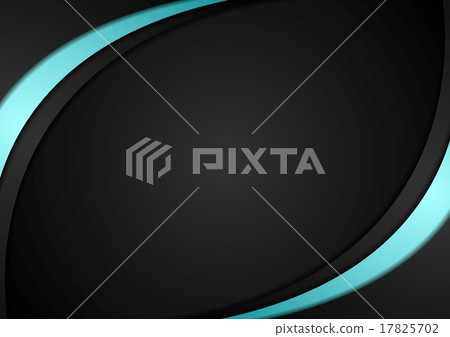 Dark wavy abstract corporate background - Stock Illustration [17825702 ...