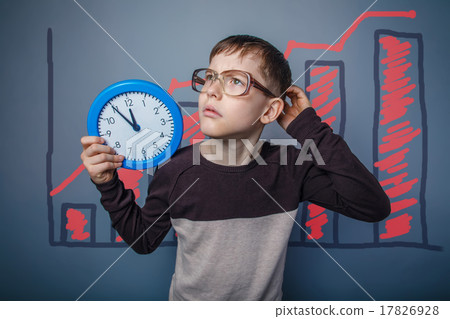 boy teenager European appearance Brown turned his 17826928