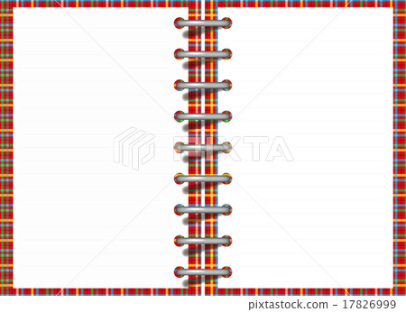 Ring note of open blank page 17826999