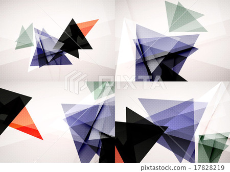 Set of angle and straight lines design abstract 17828219