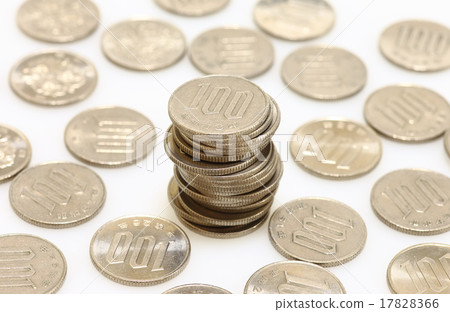 One hundred yen coin Japanese yen 17828366