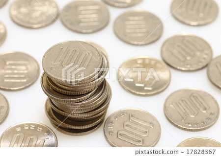 One hundred yen coin Japanese yen 17828367