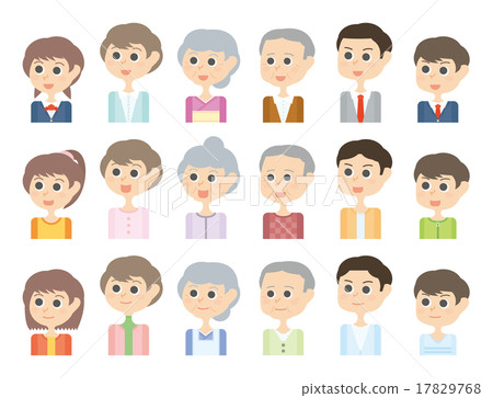 家庭三代微笑家庭微笑例證 17829768