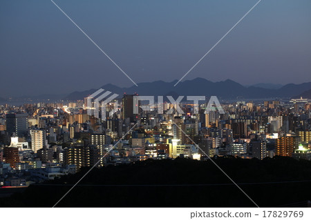 Night view of Ryuo Park (Hiroshima-shi Nishi-ku, Hiroshima Prefecture) 17829769
