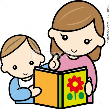 讀一本圖畫書寶貝和媽媽 17830512